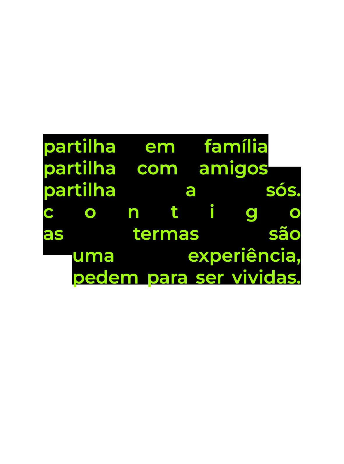 partilha em família...